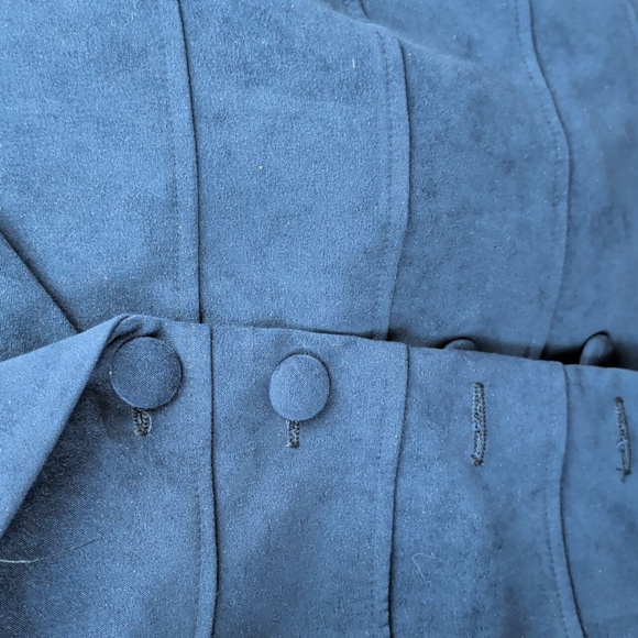 Jessica Howard Navy Button-Up Blazer 16W Nwt - Picture 3 of 7